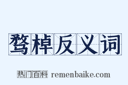 骛棹反义词是什么意思的图片